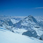 Népal - Everest 1993. Le Makalu 8400m vu du sommet de l