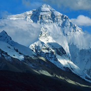 Népal - Everest. Vue sur le versant tibétain de l\